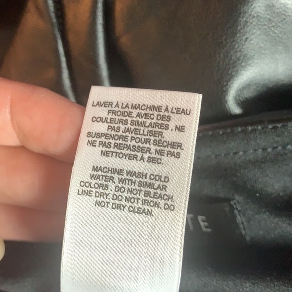 DYNAMITE Black Faux Leather Stretch Pants/Leggings Size XS - Picture 8 of 11